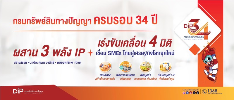 34-ปี-กรมทรัพย์สินทางปัญญา-เดินหน้าผสานพลัง-ip-ขับเคลื่อนเศรษฐกิจยุคใหม่-พลิกเกม-smes-ไทยก้าวผ่านความท้าทาย-สู่โอกาสเติบโตในเวทีโลกอย่างยั่งยืน