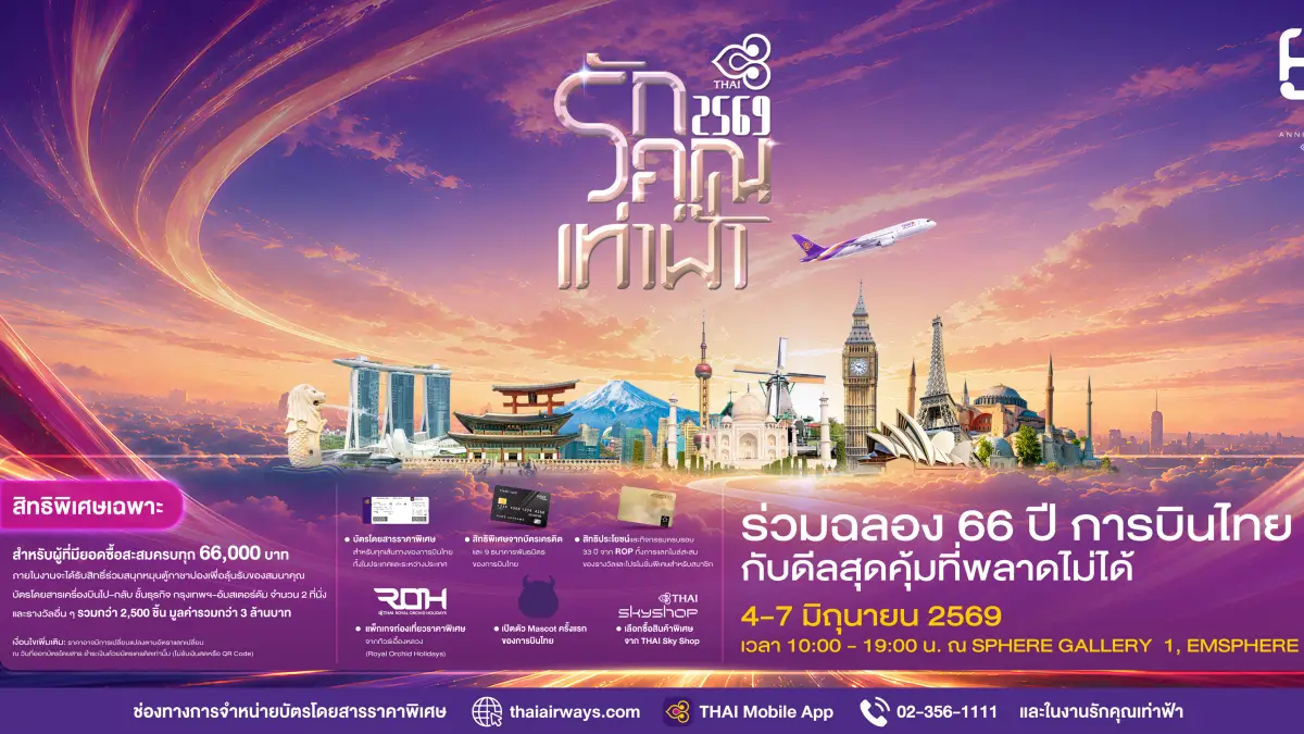 การบินไทย-จัดงาน-รักคุณเท่าฟ้า-2569-ดีลสุดคุ้ม-โปรตั๋วเครื่องบิน-ที่-เอ็มสเฟียร์