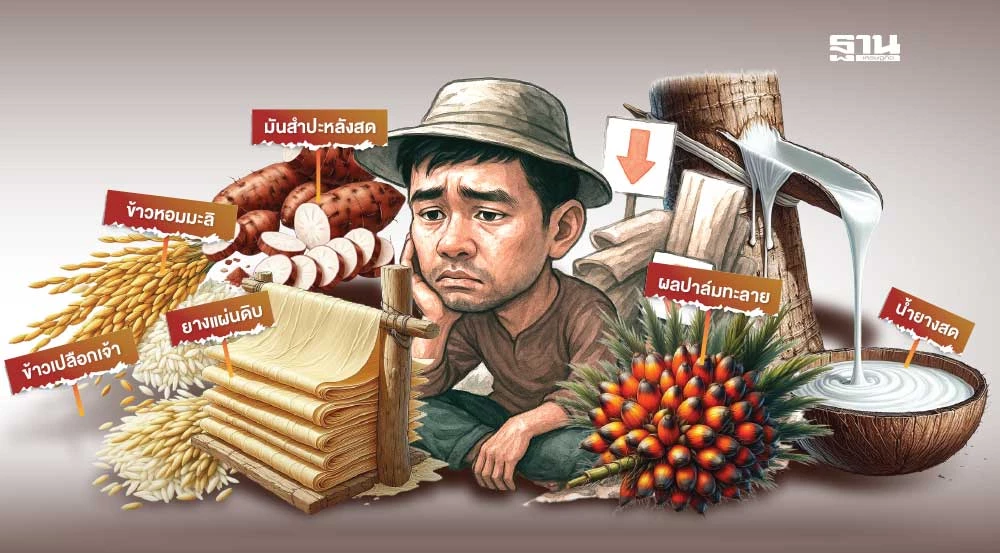 สินค้าเกษตรดิ่ง-บาทแข็งทุบซํ้า-“ข้าว-มัน-ยาง-ปาล์ม-ทุเรียน”-ทิศทางราคาวูบต่อ