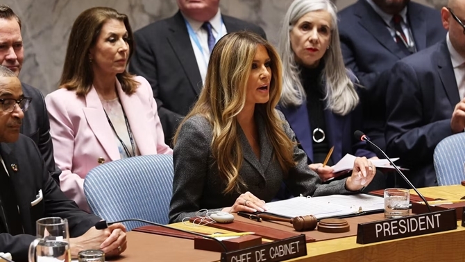 เมลาเนีย-นั่งประธานประชุมคณะมนตรีความมั่นคง-สหประชาชาติว่าด้วยเด็กในความขัดแย้ง