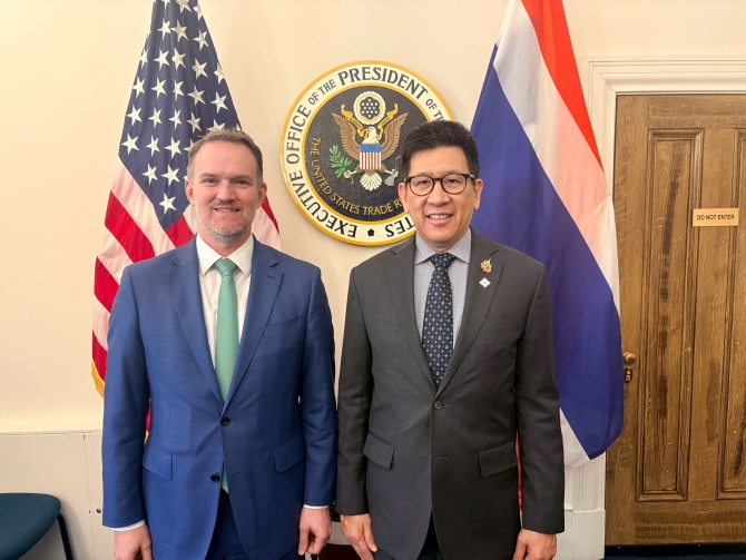 รองนายกฯ -เอกนิติ-และผู้แทนการค้าสหรัฐกระชับความสัมพันธ์เศรษฐกิจการค้าไทย-สหรัฐฯ