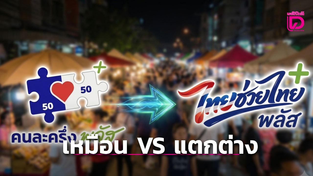 เทียบชัดๆ-“ไทยช่วยไทยพลัส-vs-คนละครึ่งพลัส”-เหมือนและแตกต่างอย่างไร-ชาวบ้านได้มากแค่ไหน-|-เดลินิวส์
