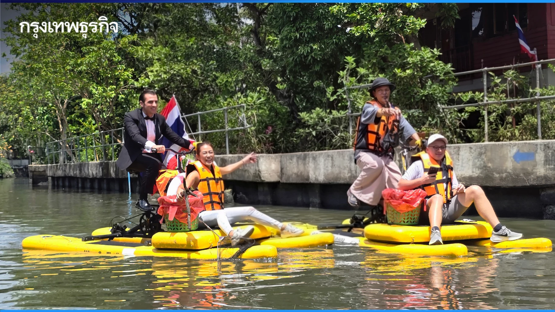 ท่องเที่ยววิถีใหม่-ปั่น-‘จักรยานน้ำ’-คลองบางหลวง-ฟื้นฟูสายน้ำ
