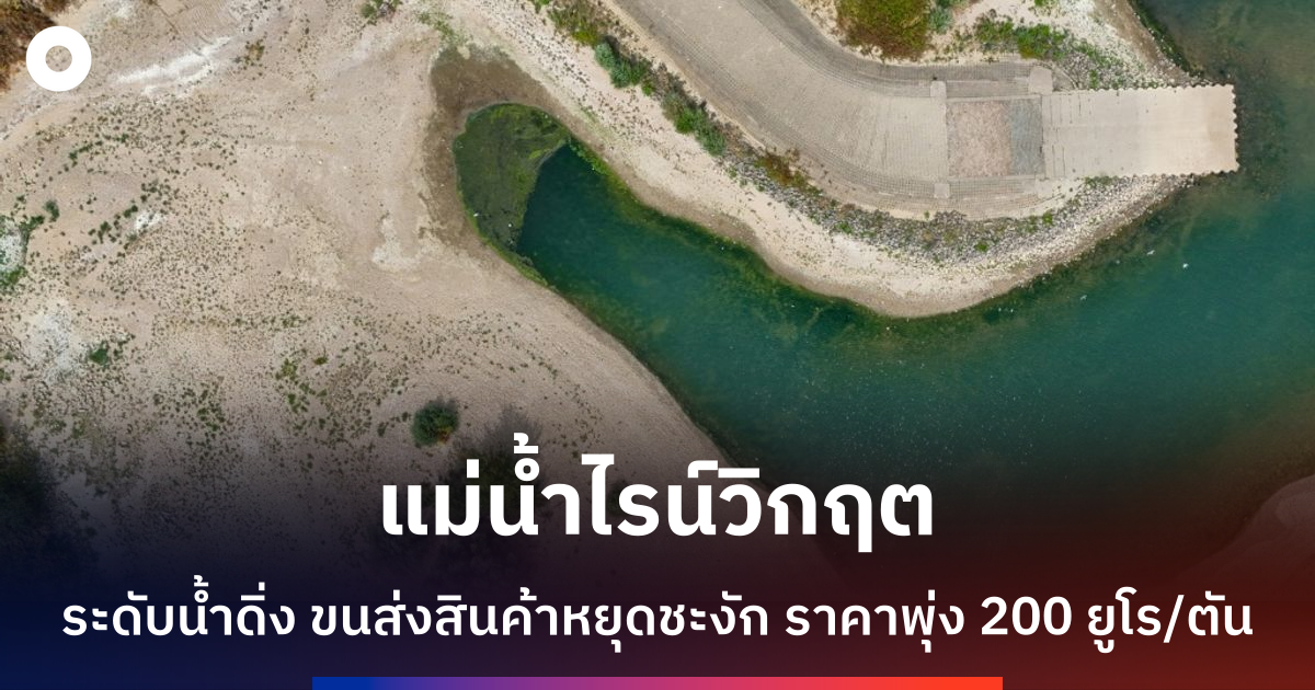 แม่น้ำไรน์แห้งขอด-วิกฤตระดับน้ำต่ำคุกคามเศรษฐกิจเยอรมนี