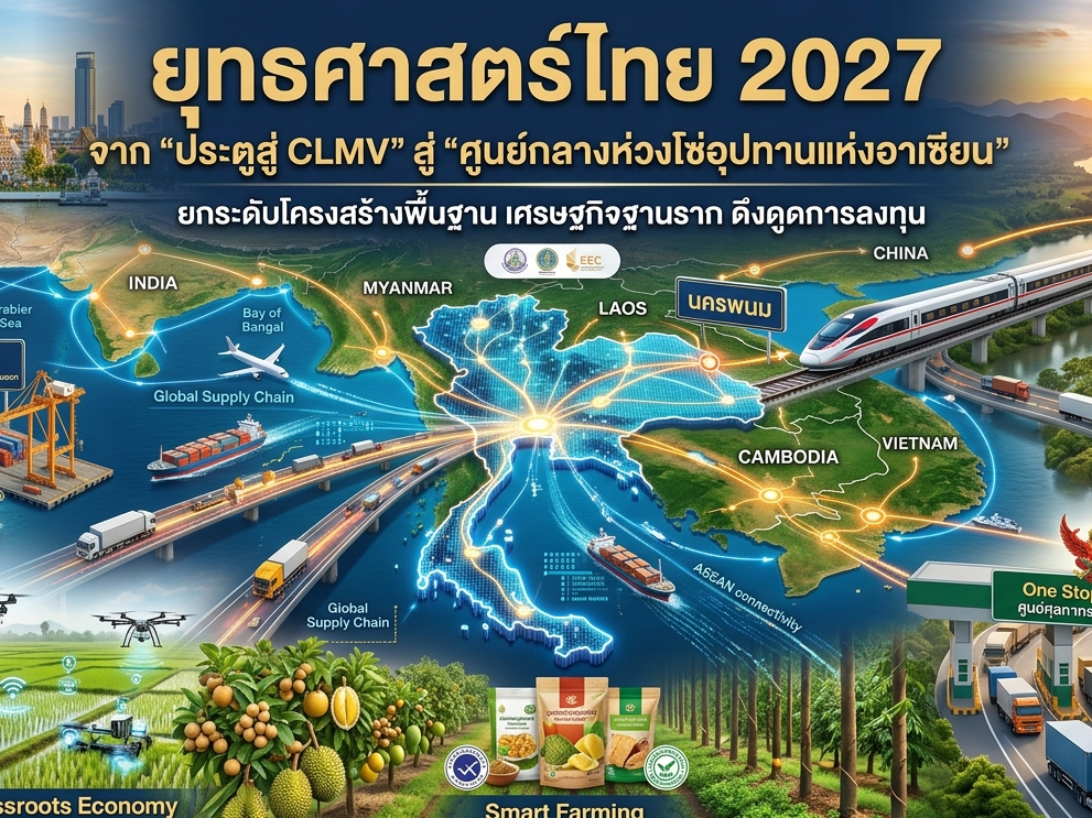 ยุทธศาสตร์ไทย-2027:-จาก-“ประตูสู่-clmv”-สู่-“ศูนย์กลางห่วงโซ่อุปทานแห่งอาเซียน”